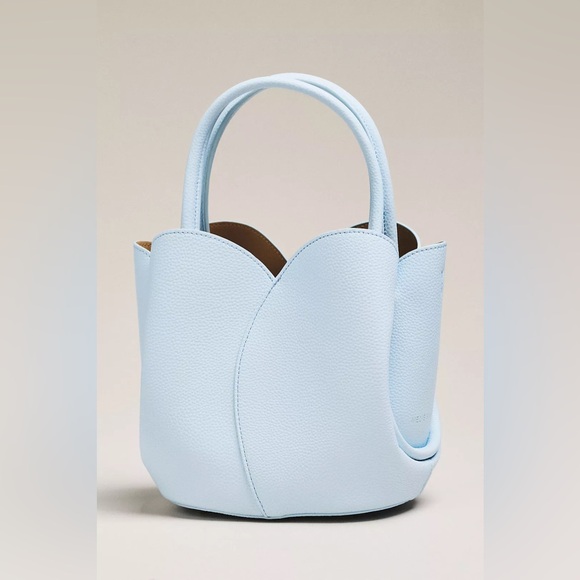Anthropologie NWT Melie Bianco Tulip Top-Handle Crossbody Tote $108
